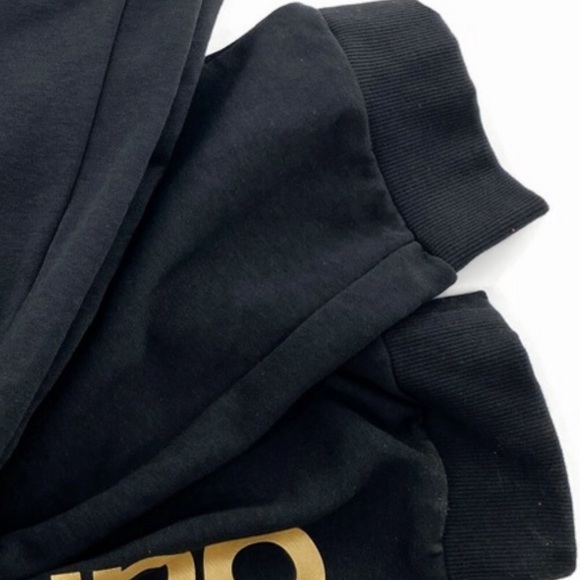 adidas Plus Size Black & Gold Linear French Terry Joggers size 2X - Picture 7 of 8